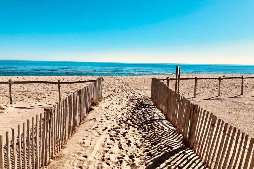 Barcaresa-Villa Sur Le Sable Vue Mer Panoramique Piscine Clim Wifi Le Barcarès Eksteriør bilde