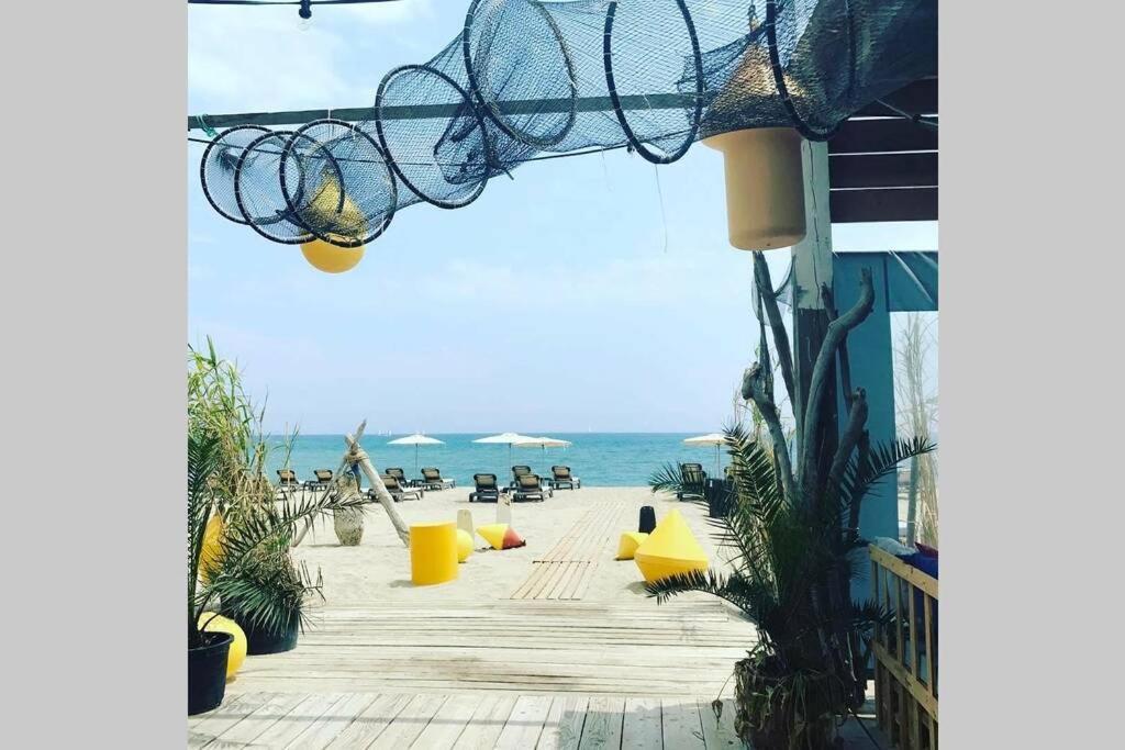 Barcaresa-Villa Sur Le Sable Vue Mer Panoramique Piscine Clim Wifi Le Barcarès Eksteriør bilde