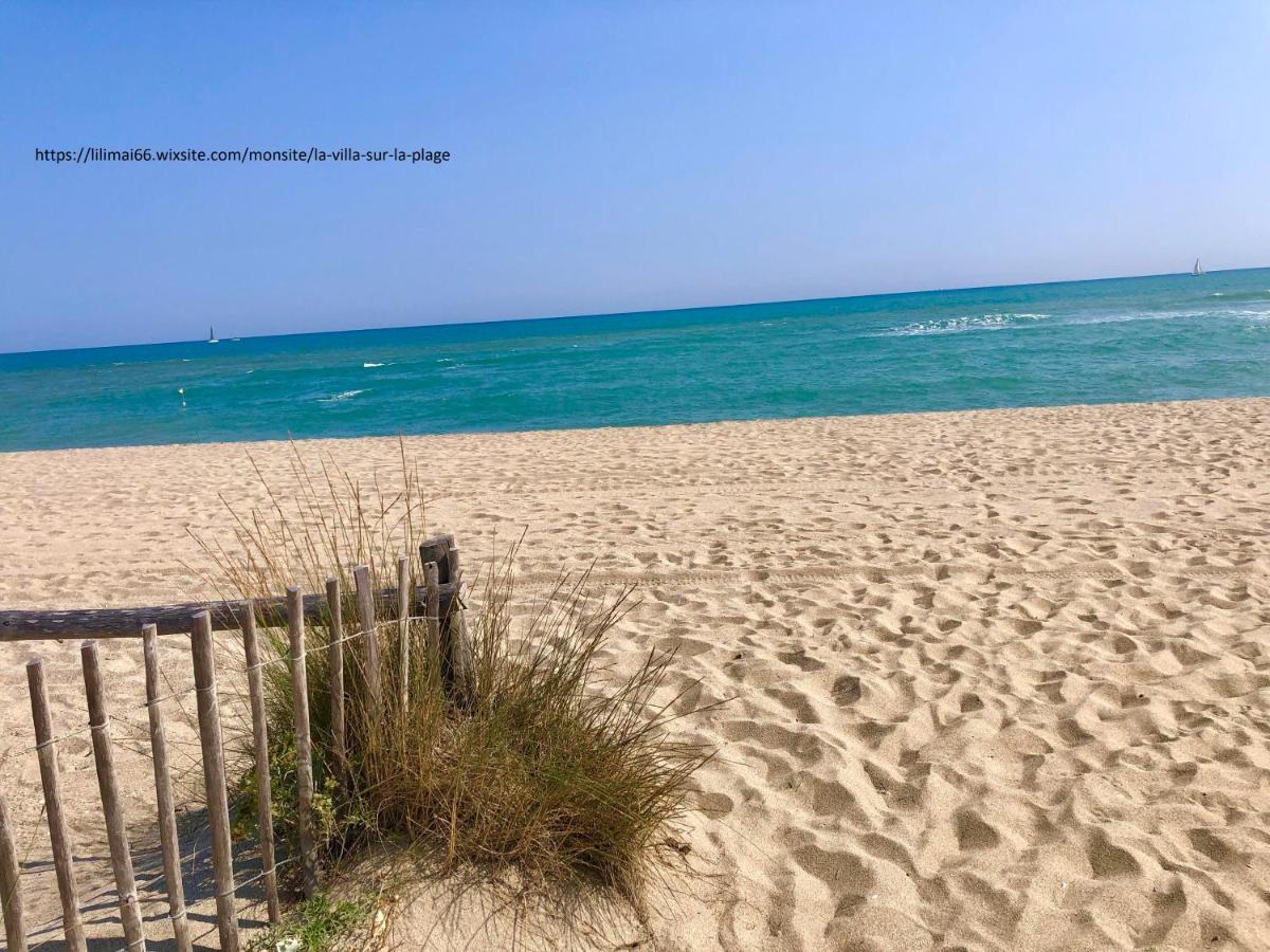 Barcaresa-Villa Sur Le Sable Vue Mer Panoramique Piscine Clim Wifi Le Barcarès Eksteriør bilde